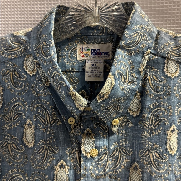 Reyn Spooner Hawaiian Aloha Shirt Pullover Pineapple Print Cotton Blend Sz XL - Picture 3 of 12